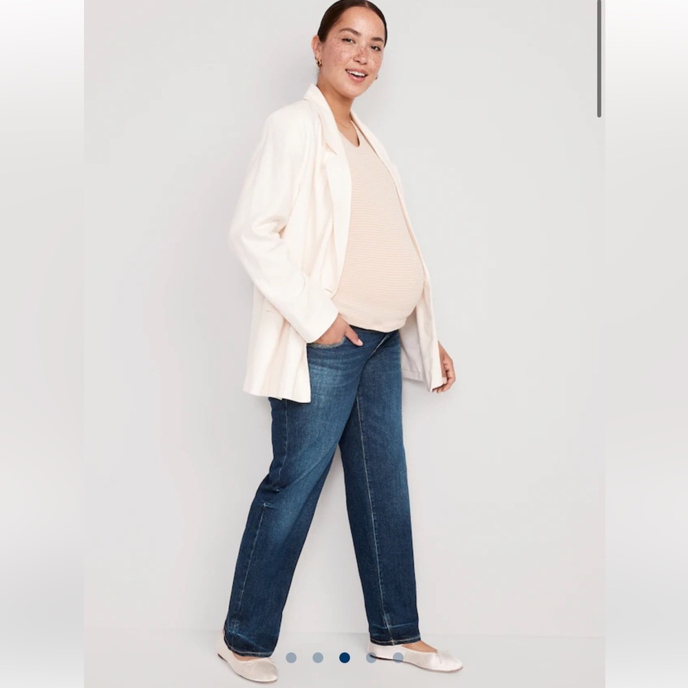 Old Navy Maternity Front Low-Panel OG Loose Jeans Size 8